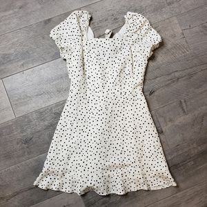 Loft Petite Polkadotted Dress